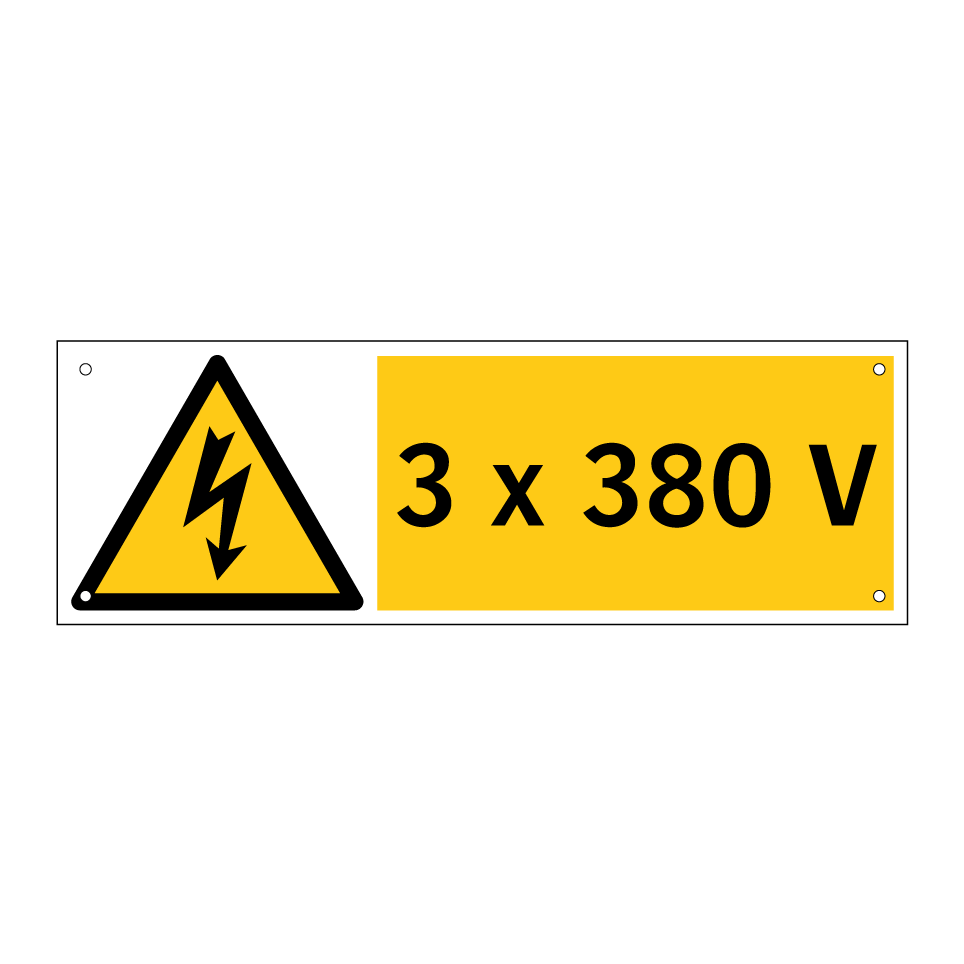 3 x 380 V