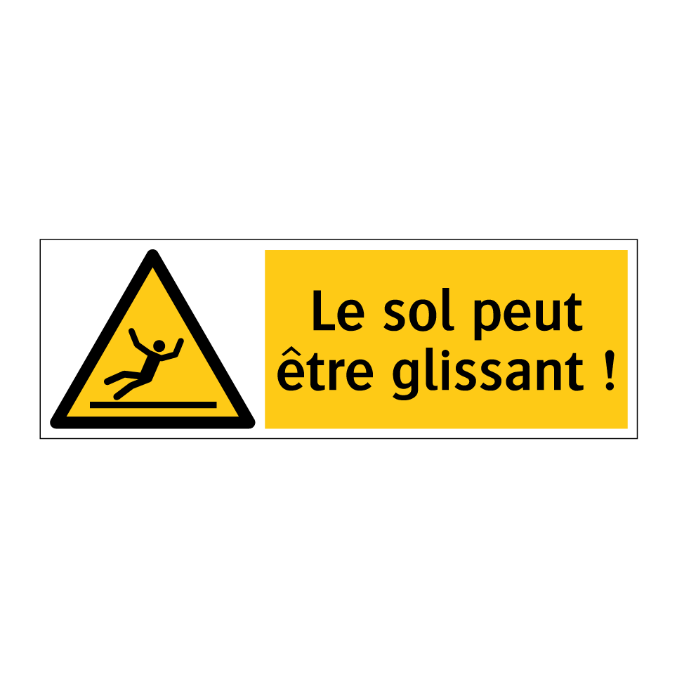 Le sol peut être glissant !