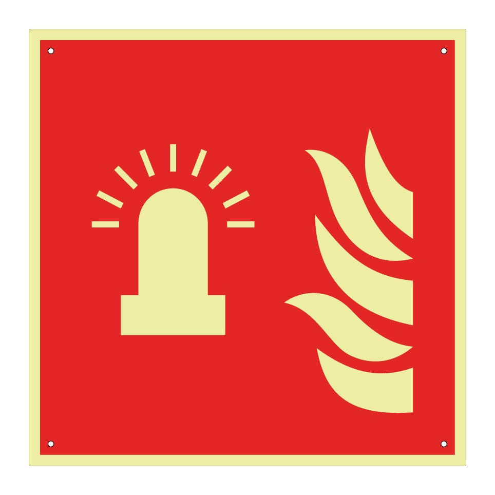 F018 Lumière clignotante d'alarme incendie