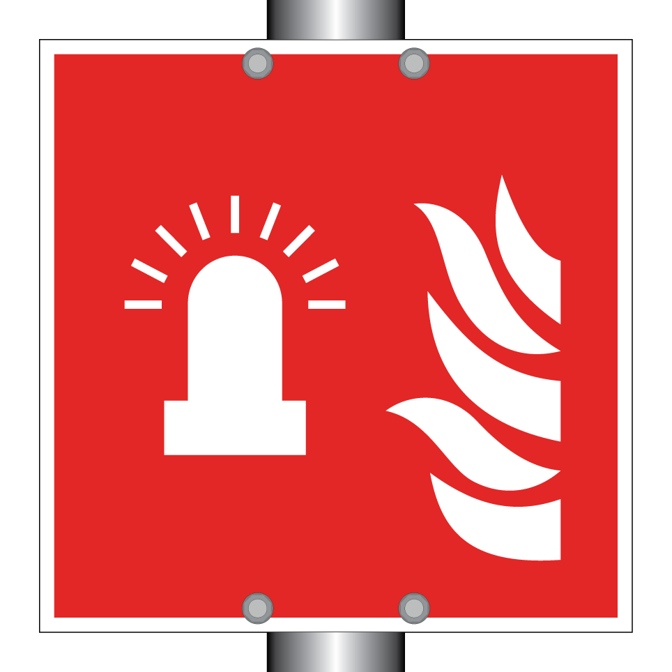 F018 Lumière clignotante d'alarme incendie