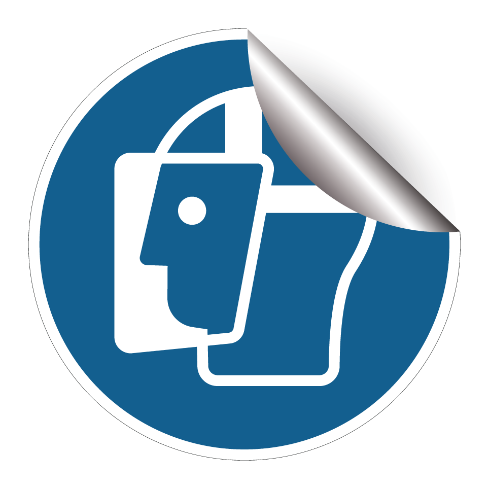 M013 Protection obligatoire du visage (visière de protection)