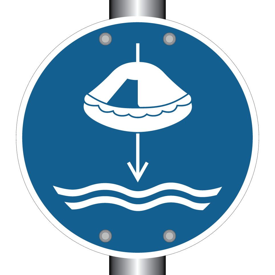M040 Abaisser le radeau de survie à l’eau (lors de son lancement)