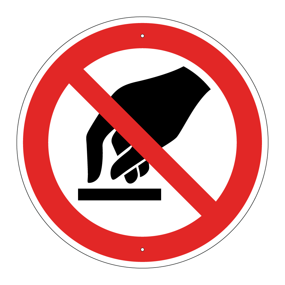 P010 Interdiction de toucher