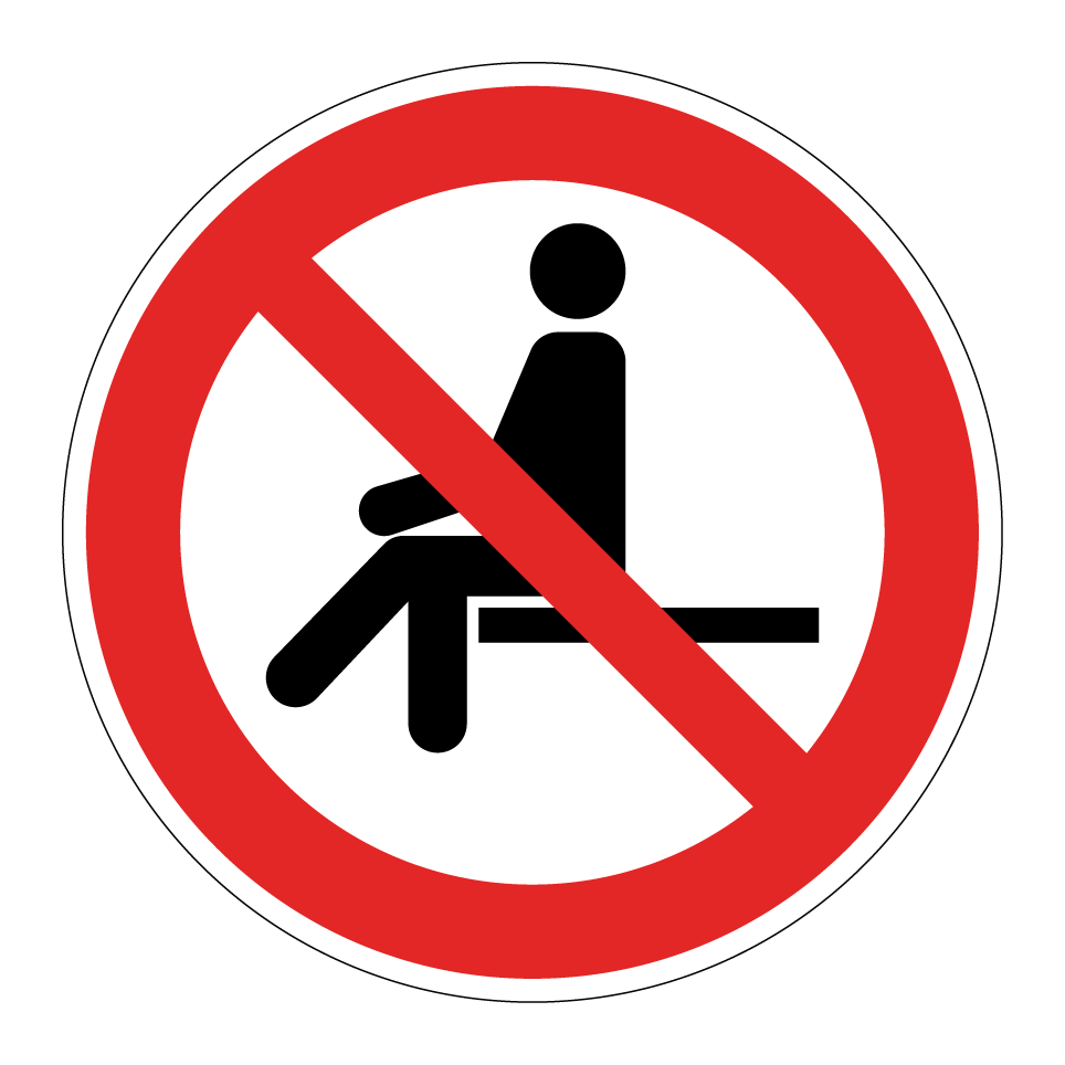 P018 Interdiction de s’asseoir
