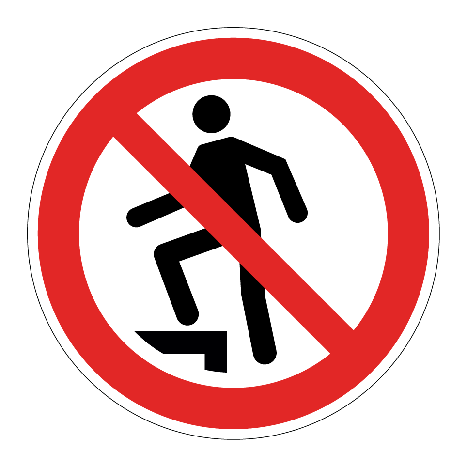 P019 Interdiction de marcher sur la surface