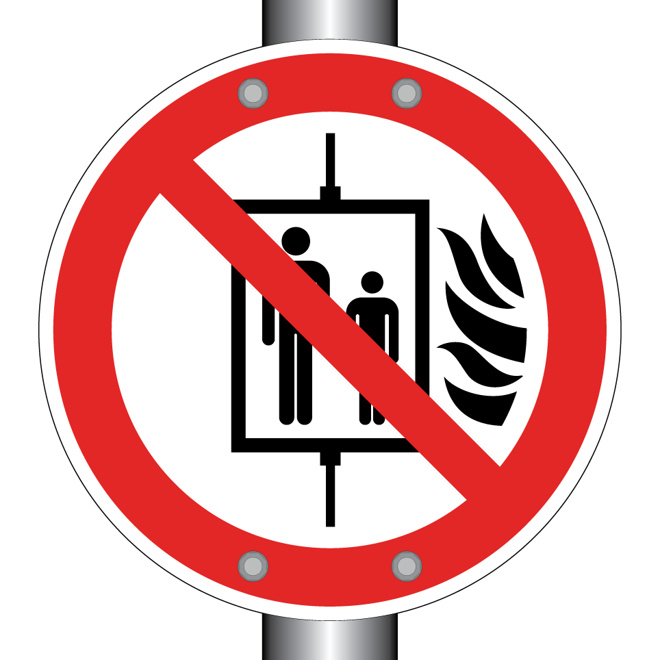 P020 Interdiction d’utiliser l’ascenseur en cas d’incendie