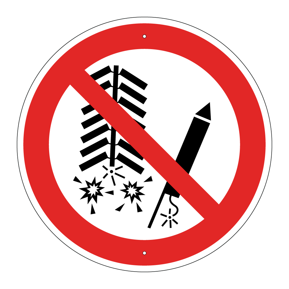 P040 Ne pas allumer de feux d'artifice