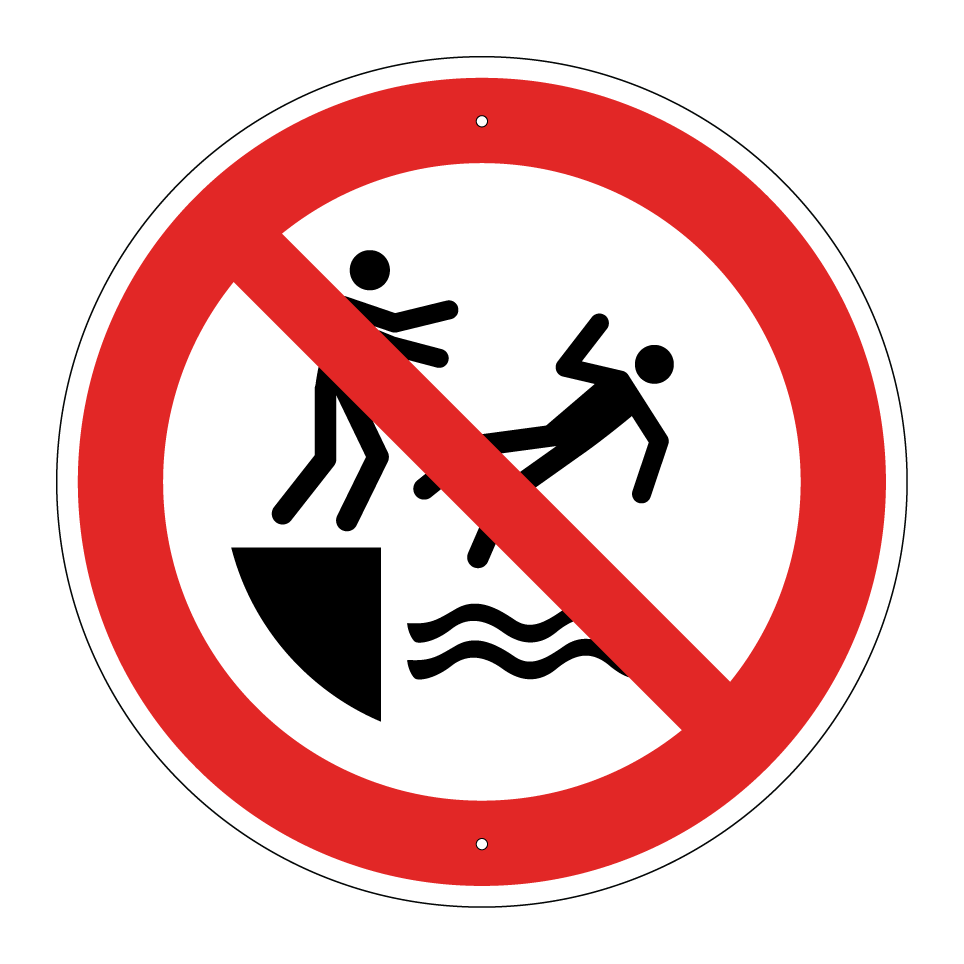 P062 Ne pas pousser dans l'eau