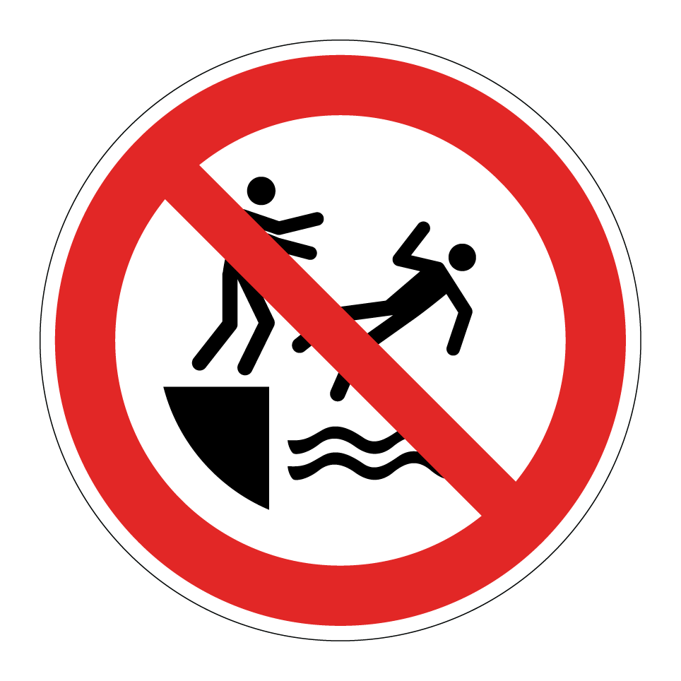 P062 Ne pas pousser dans l'eau