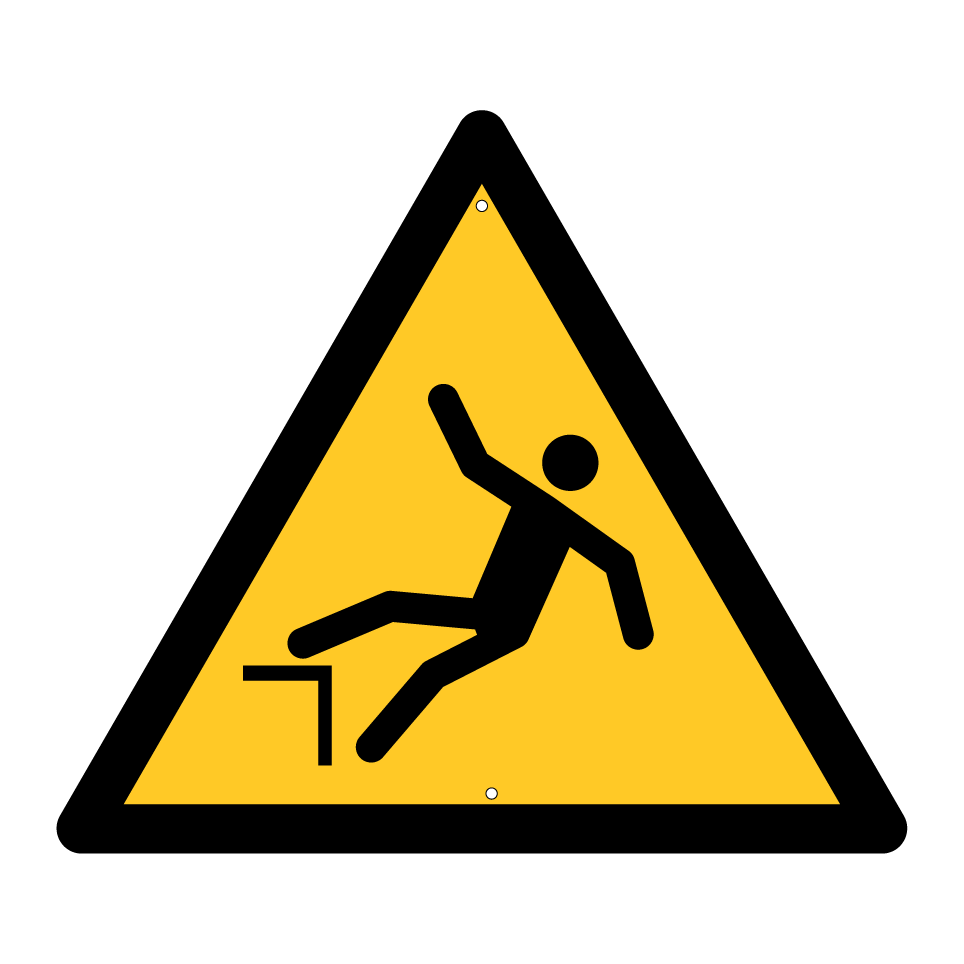 W008 Chute avec dénivellation