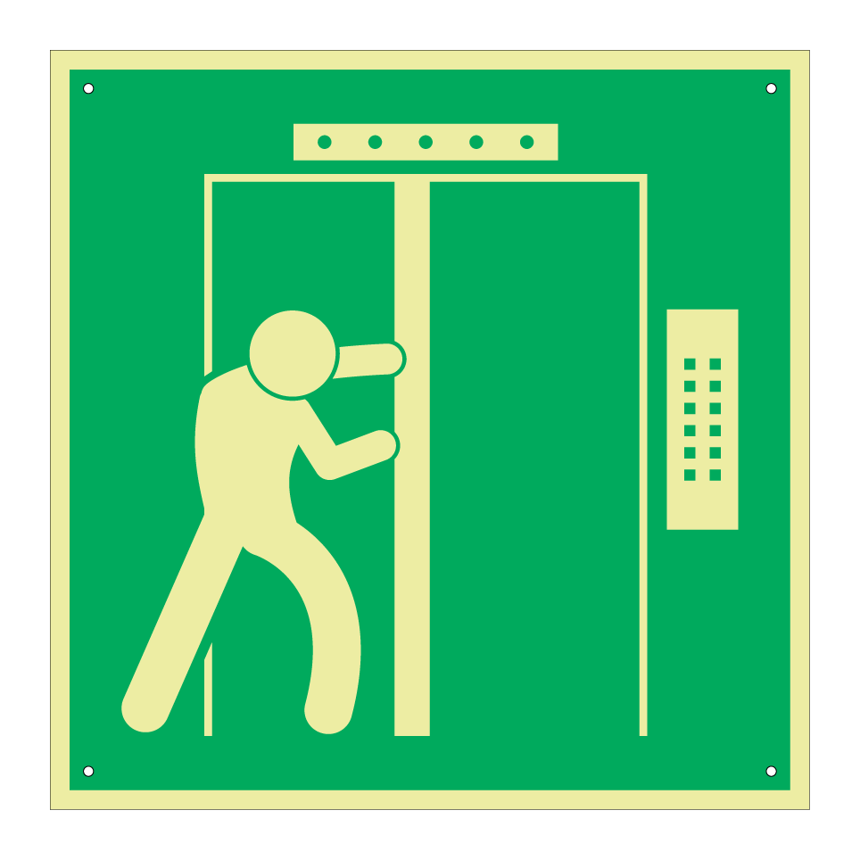 Sortie de secours ascenseur