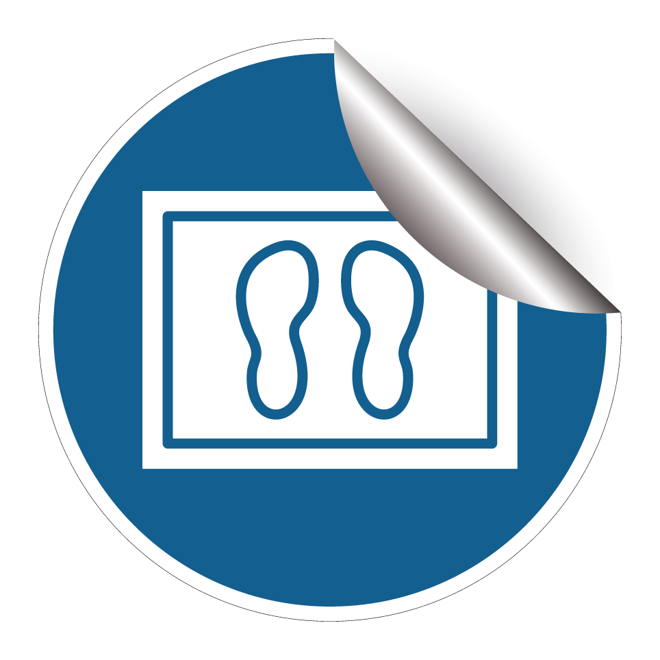 Utiliser le tapis de désinfection