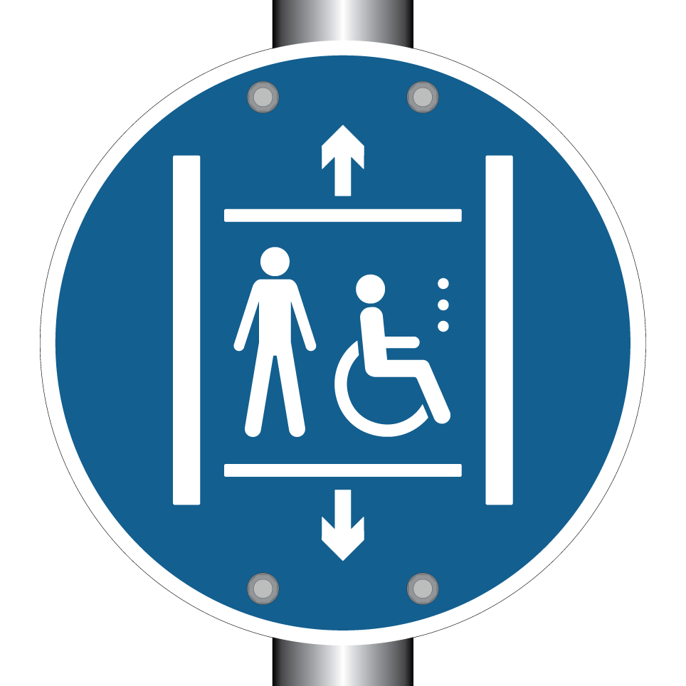 Ascenseur pour accès aux personnes handicapées
