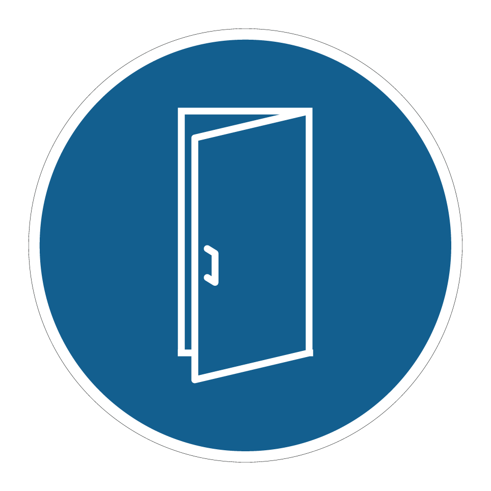 La porte doit rester ouverte