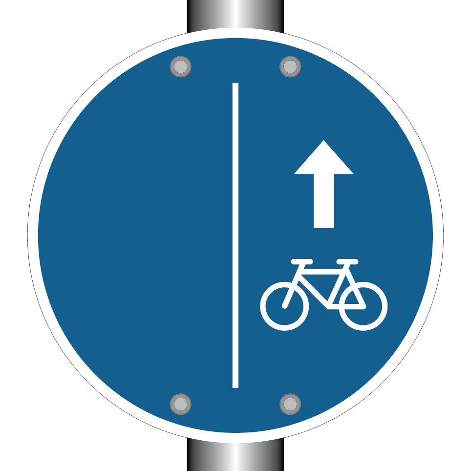 Cyclistes, restez à droite