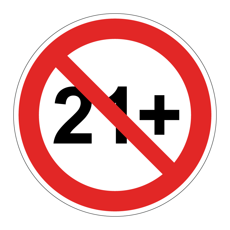 Interdit aux moins de 21 ans