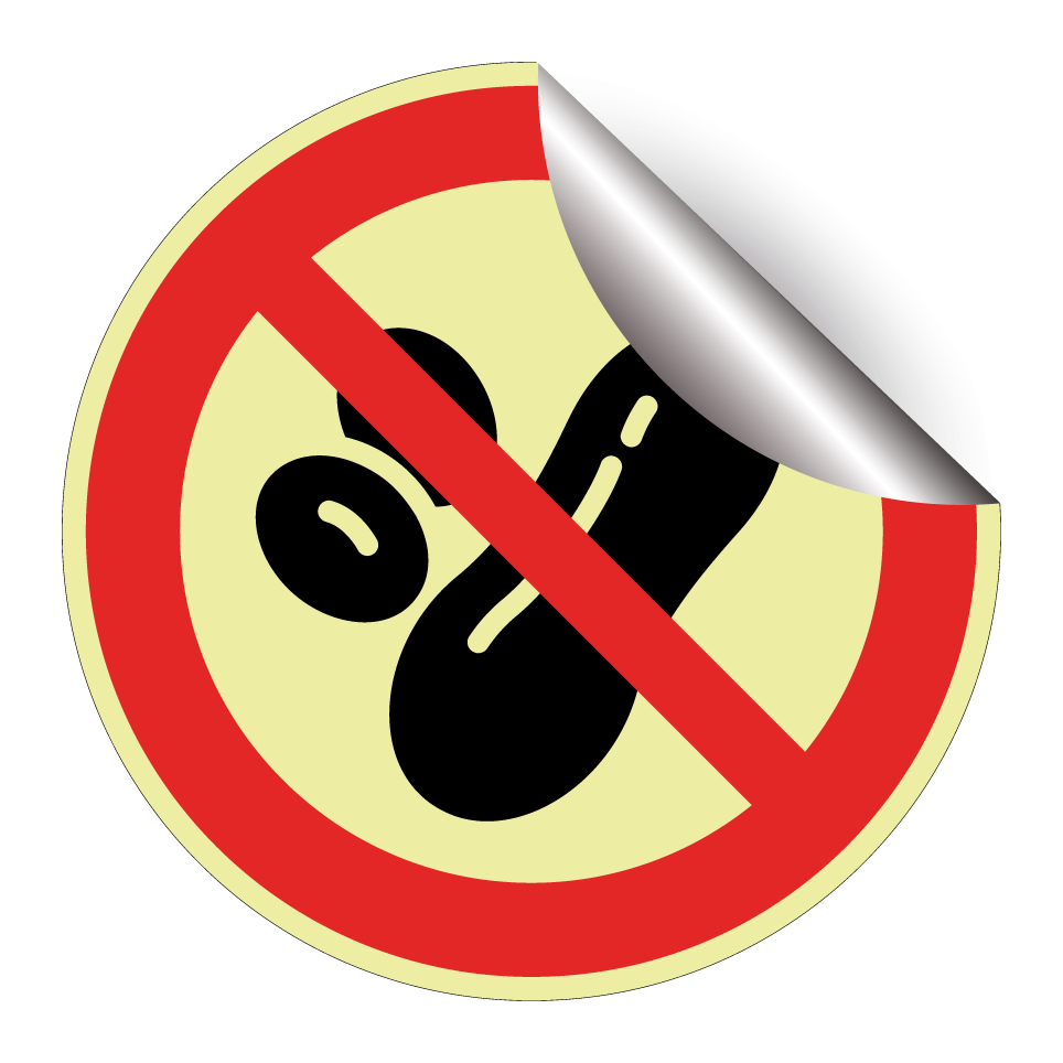 Pas de cacahuètes (restriction liée à une allergie)