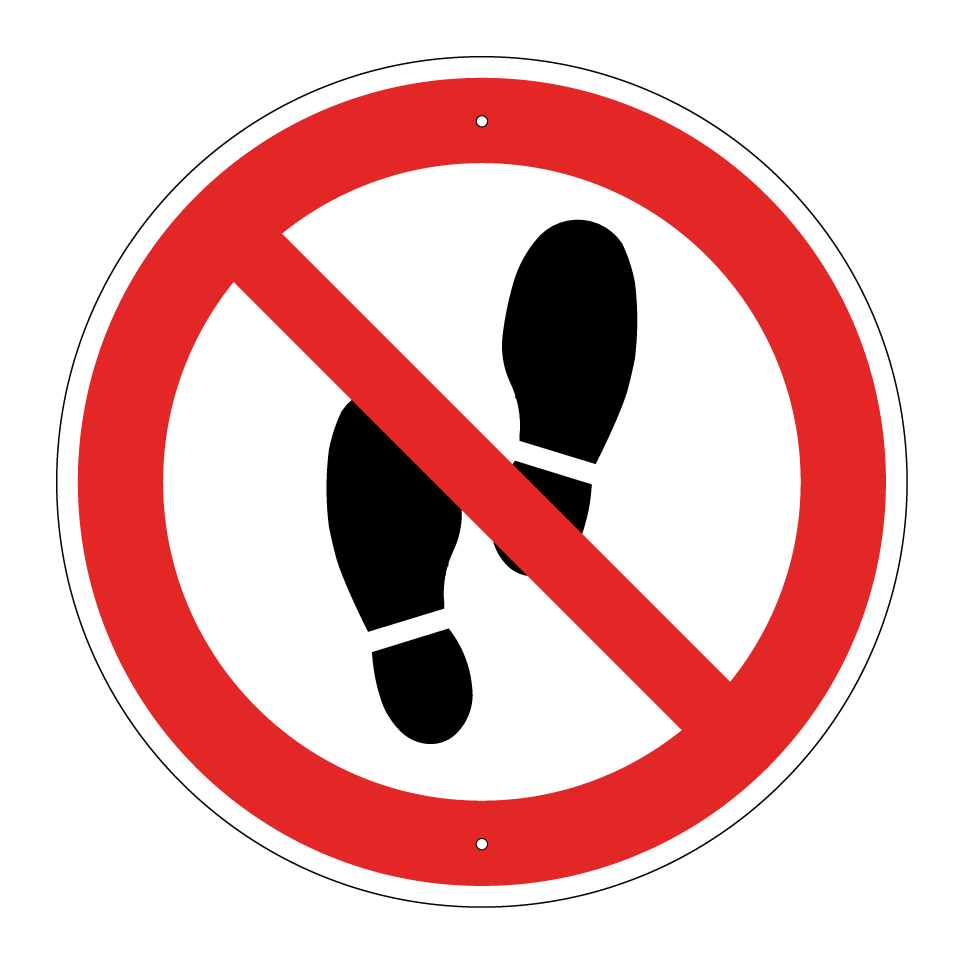 Interdiction de marcher