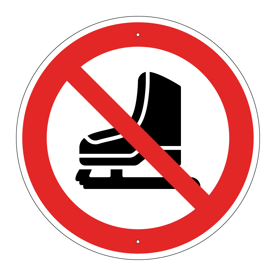 Pas de patins à glace