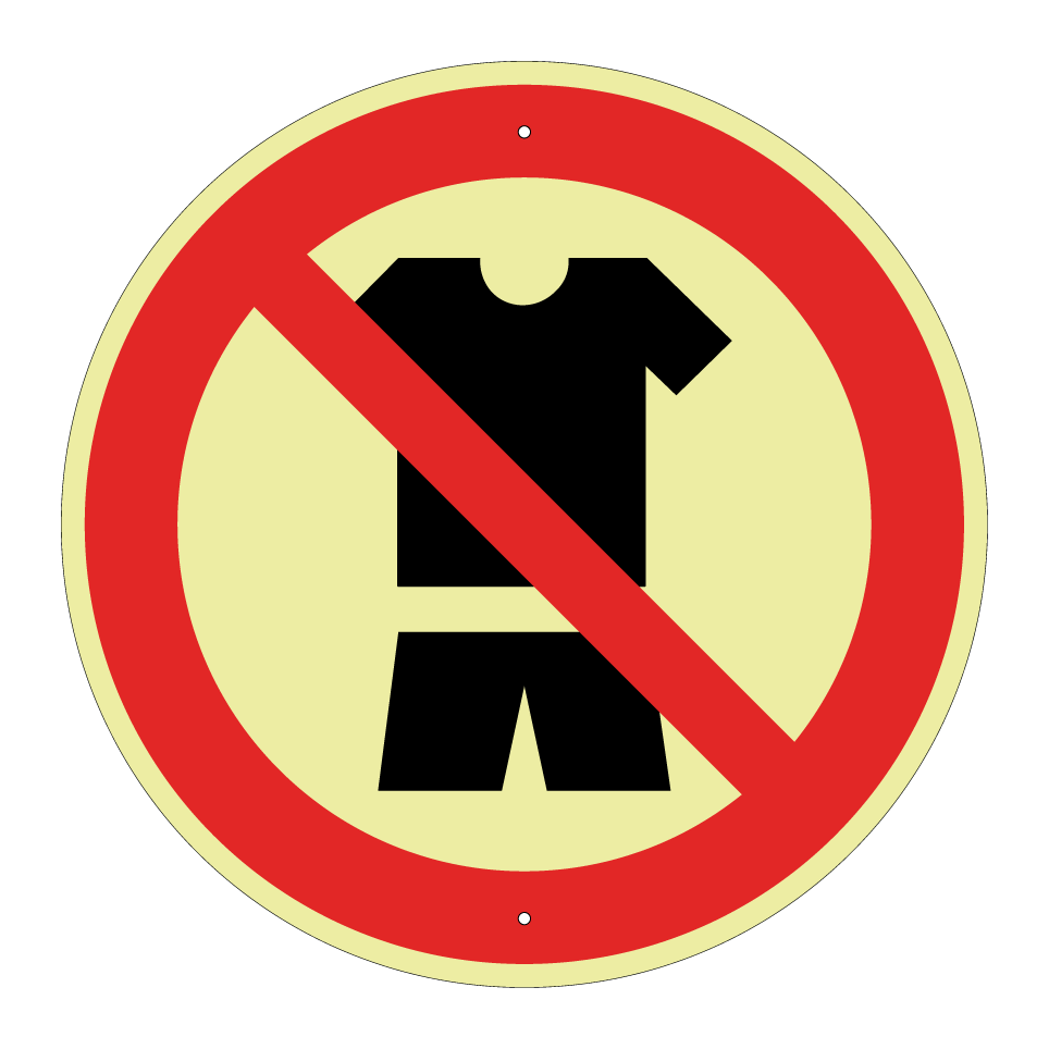 Pas de vêtements décontractés