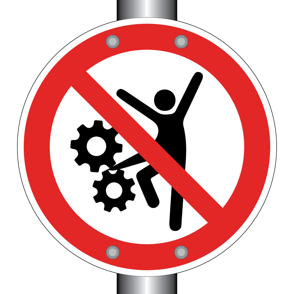 Stationnement interdit près de la machine