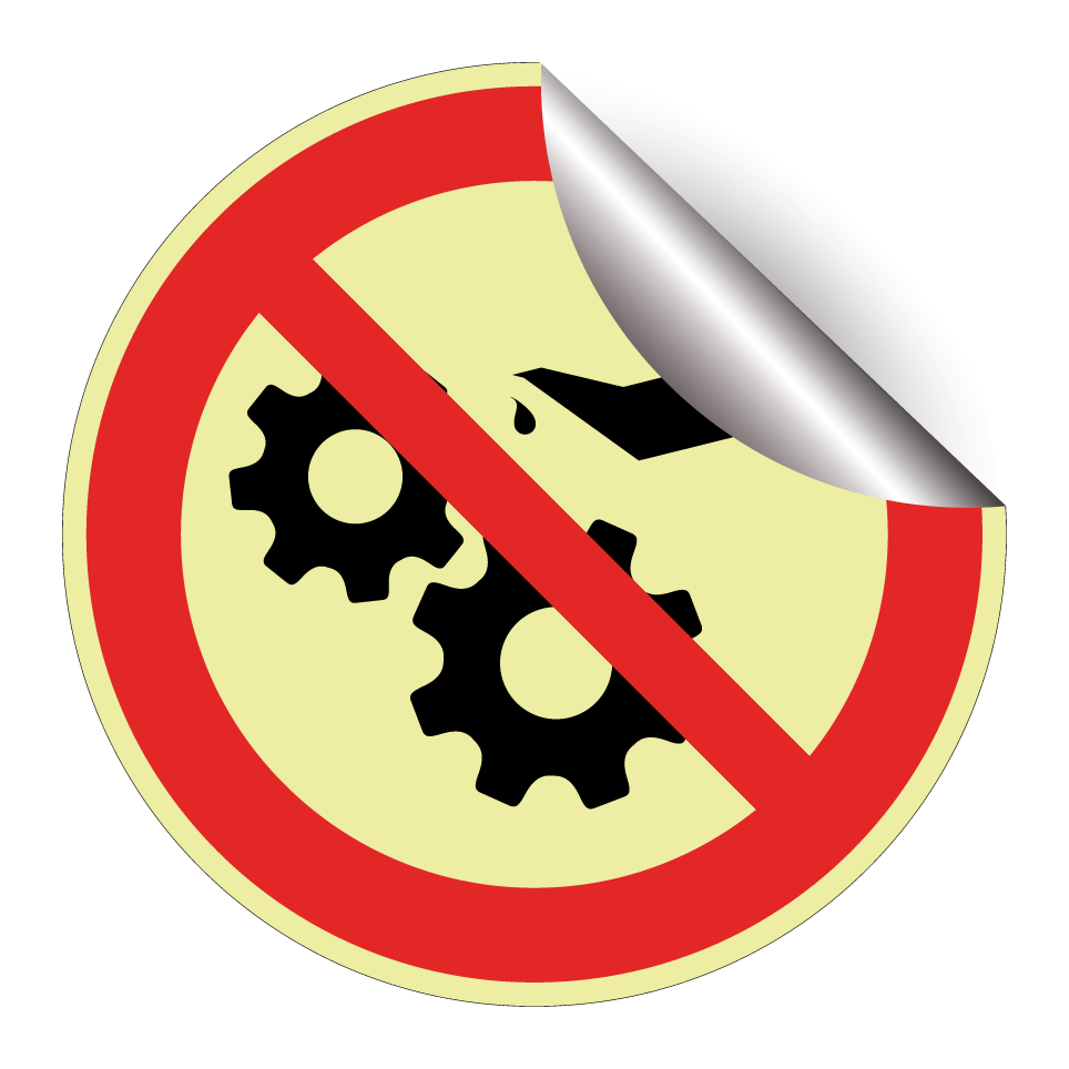 Pas de graissage de la machine