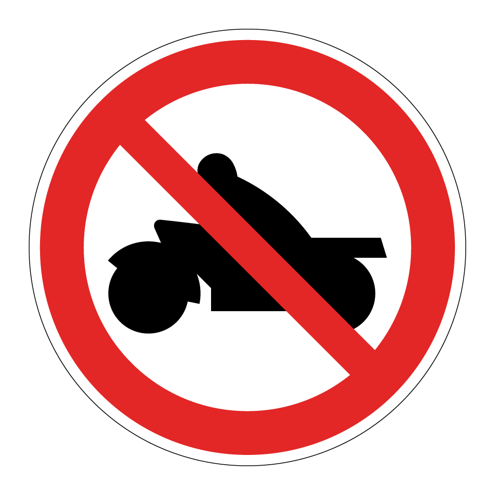 Interdiction aux motos
