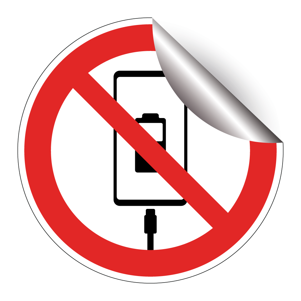 Téléphone portable non autorisé à la charge