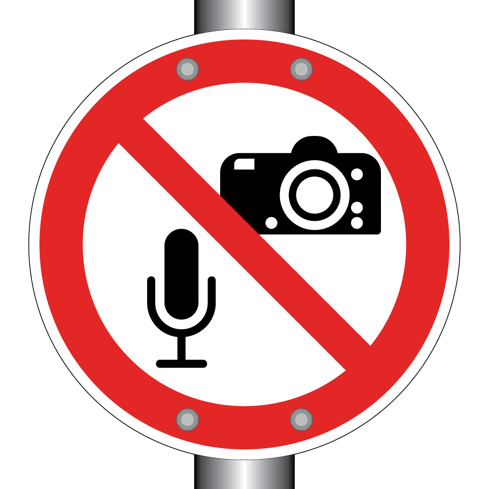 Aucun enregistrement audio ni photographie