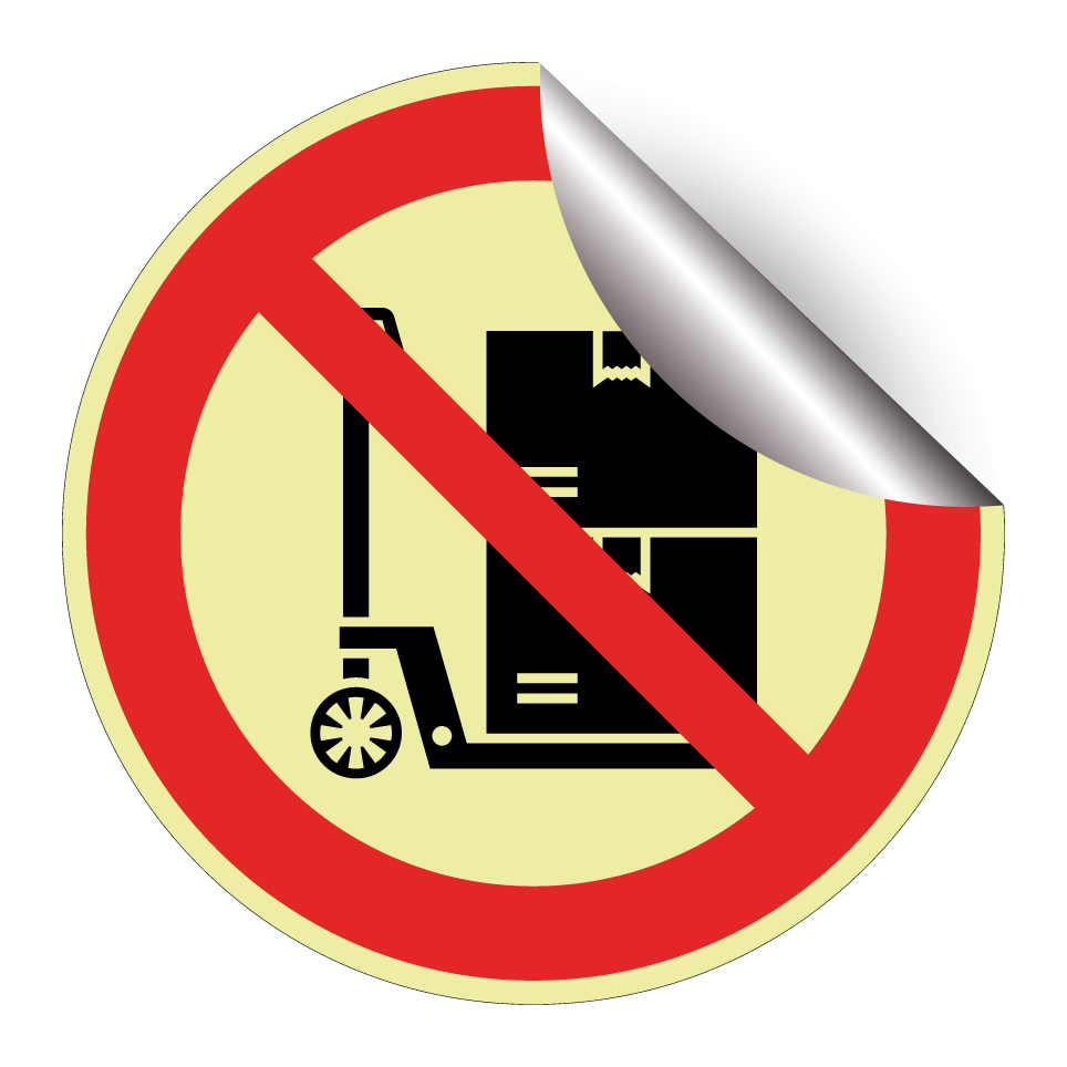 Chariot de manutention interdit