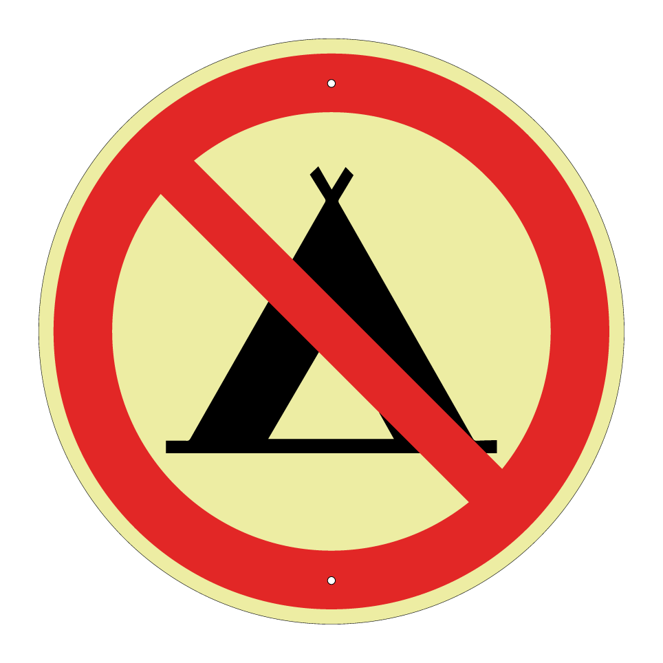 Camping interdit