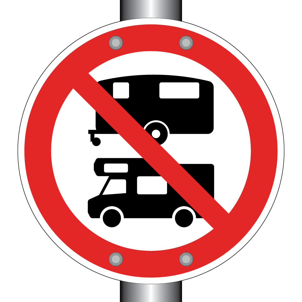 Interdiction aux caravanes et aux camping-cars