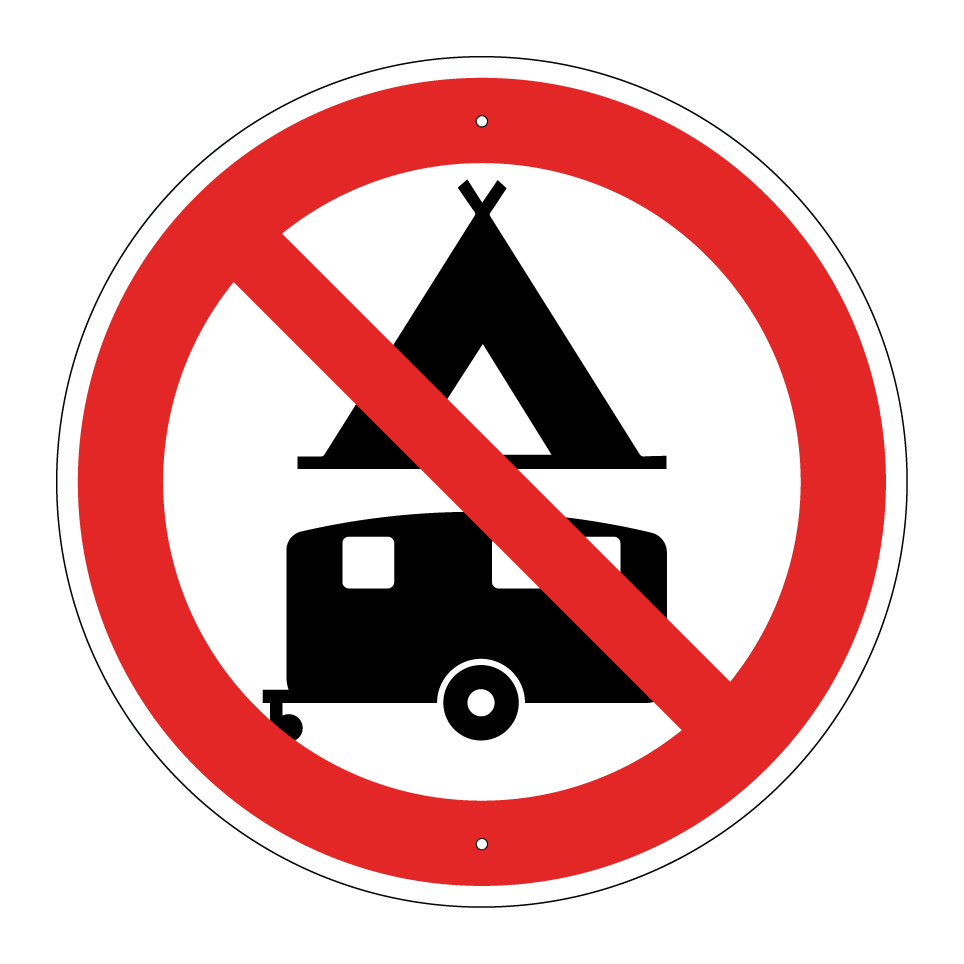 Caravanes et camping interdits