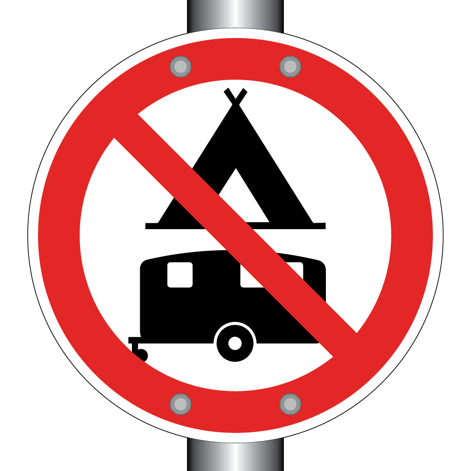 Caravanes et camping interdits