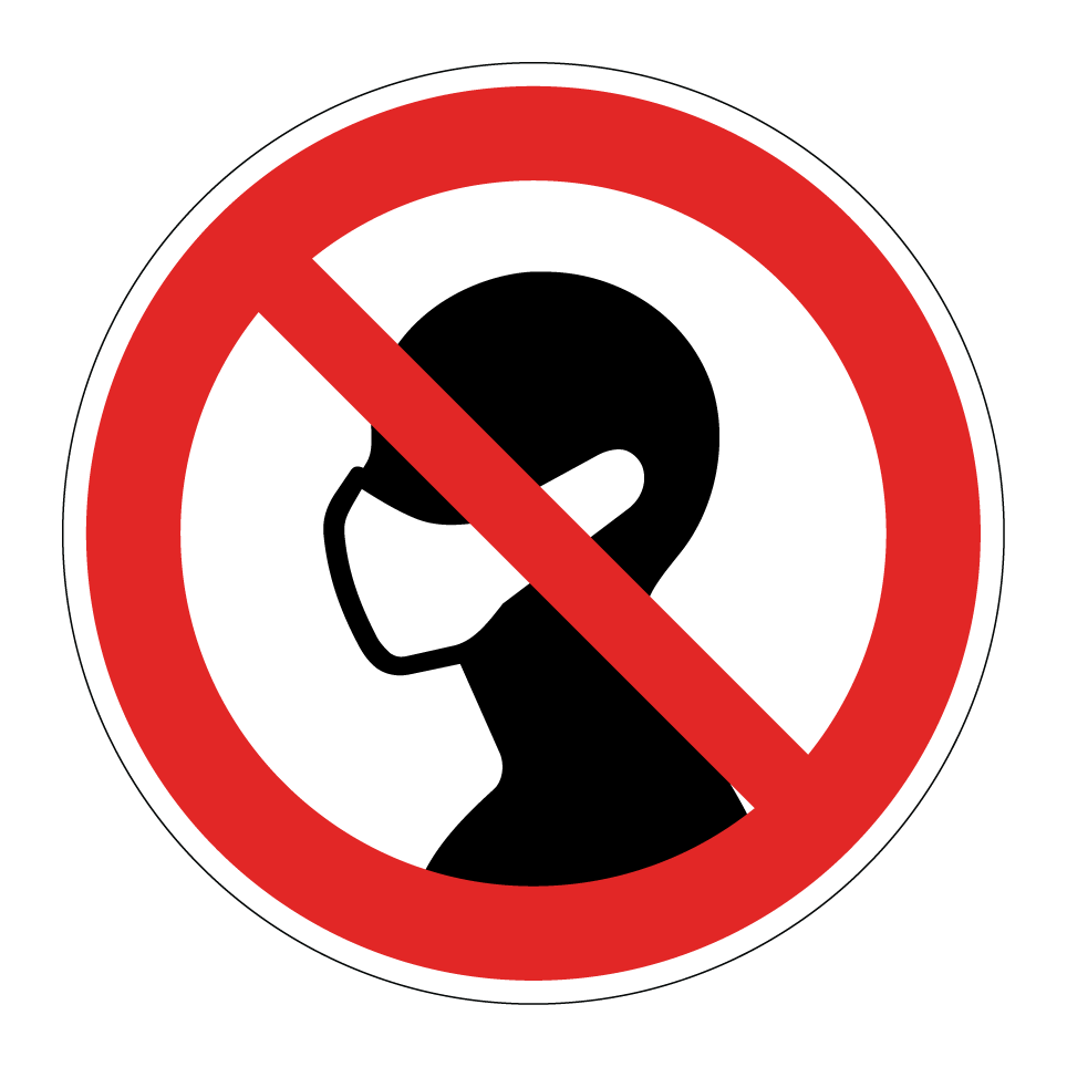 Pas de masques faciaux