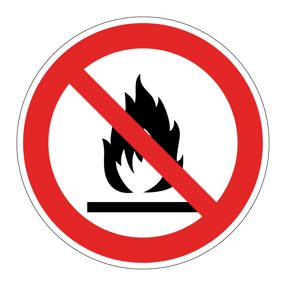 Pas de flammes nues