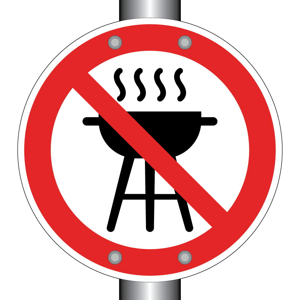 Pas de barbecues