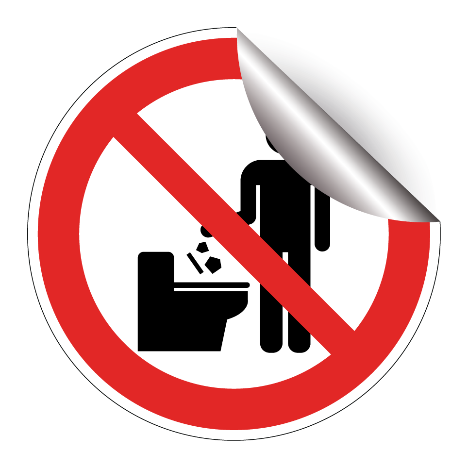 Ne jetez pas d’objets dans les toilettes