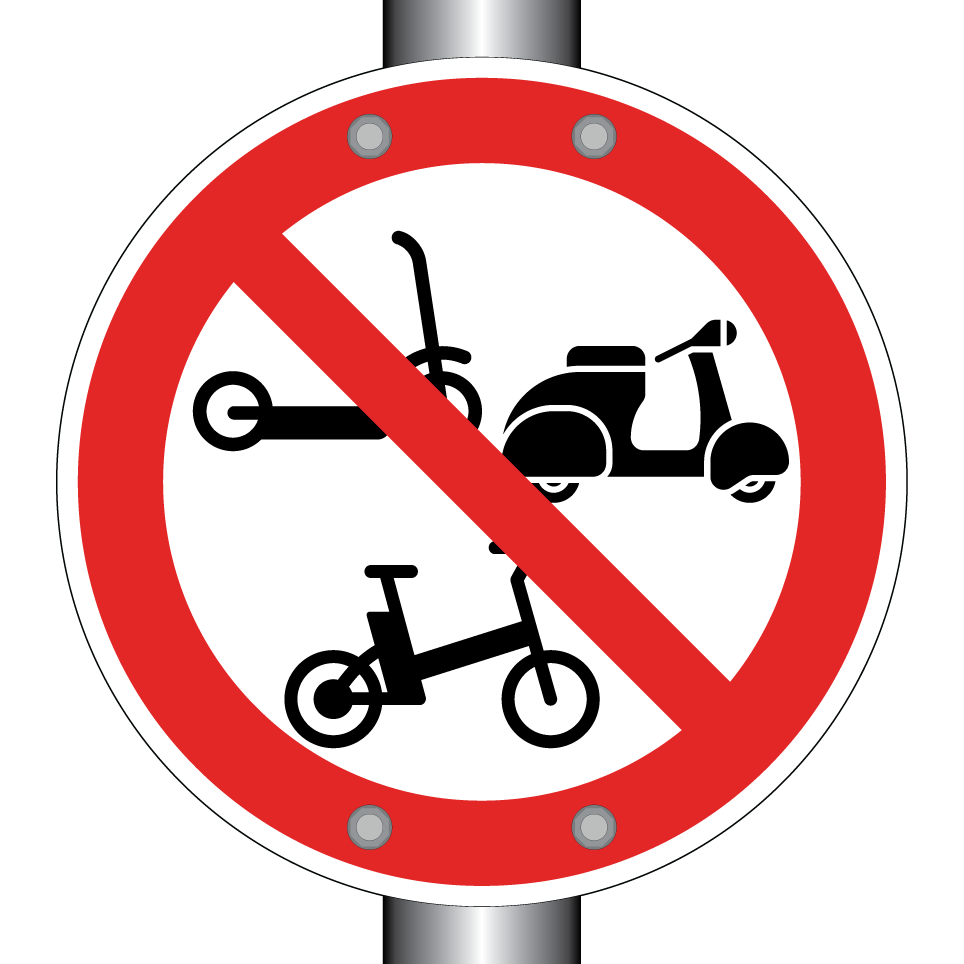Interdiction aux trottinettes, cyclomoteurs et vélos électriques