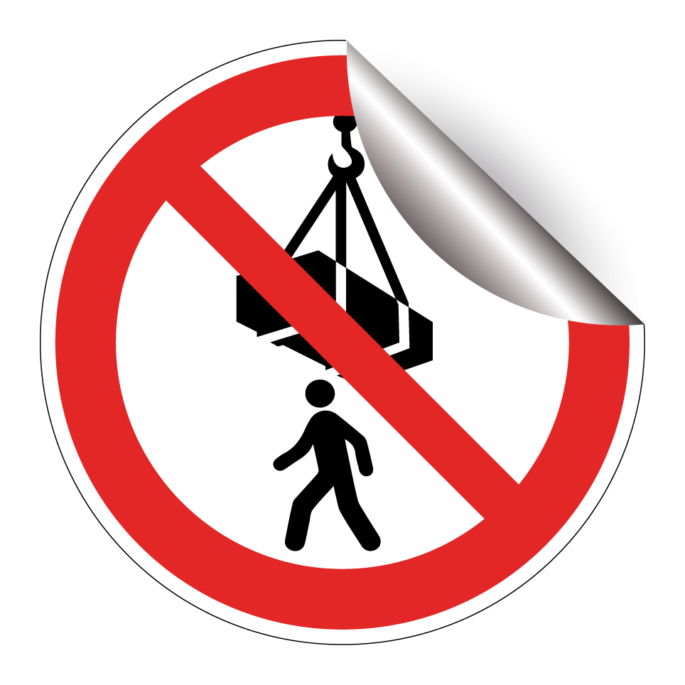 Ne pas passer sous une charge suspendue