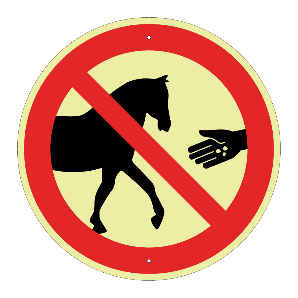 Ne pas nourrir les chevaux