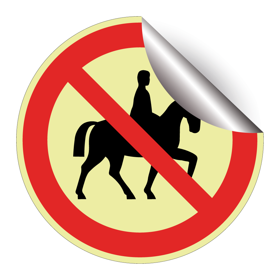 Interdiction de monter à cheval