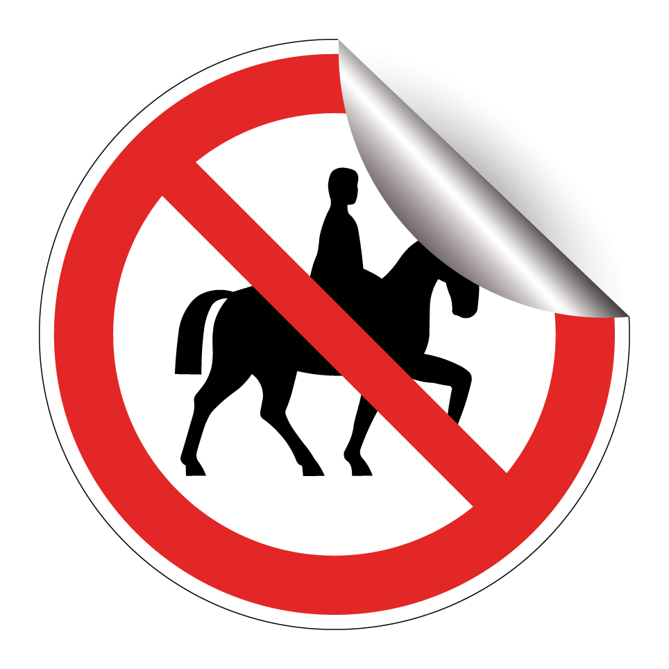 Interdiction de monter à cheval