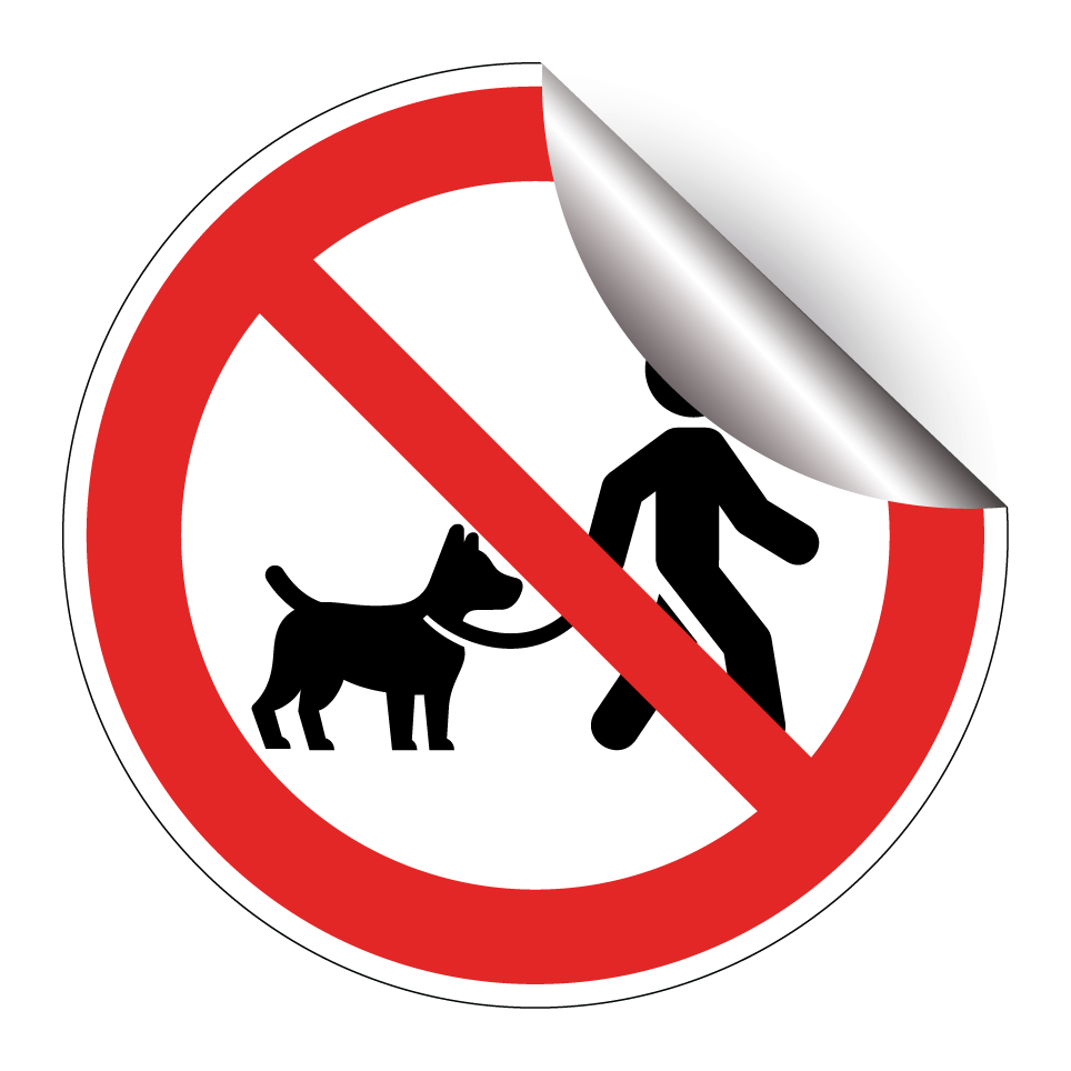 Chiens interdits en laisse
