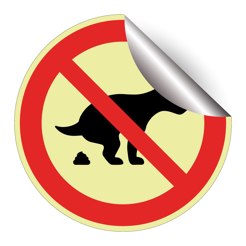 Défense de laisser les chiens faire leurs besoins