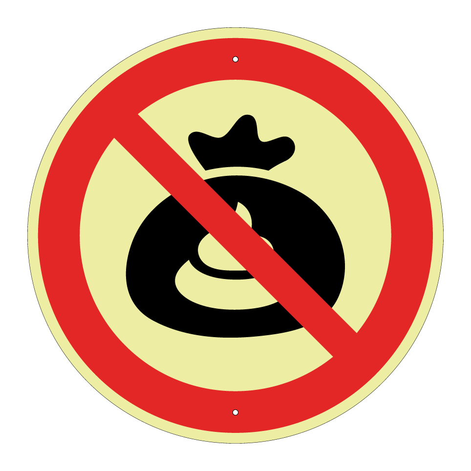 Pas de sacs à déjections canines