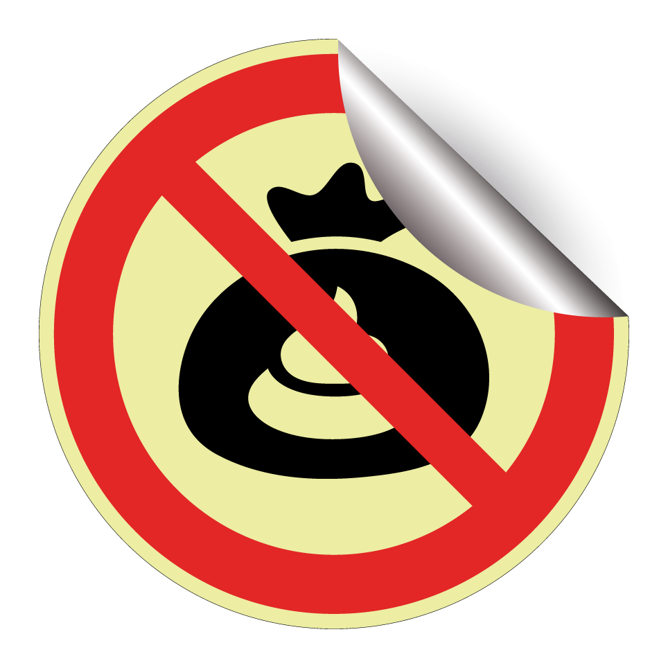 Pas de sacs à déjections canines