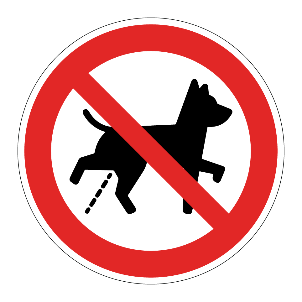 Chiens interdits d’uriner