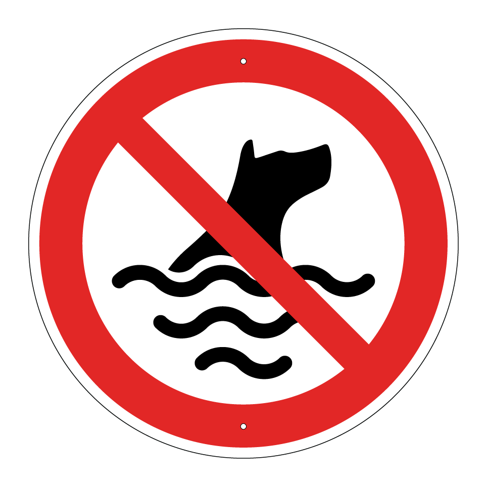 Pas de chiens dans l’eau