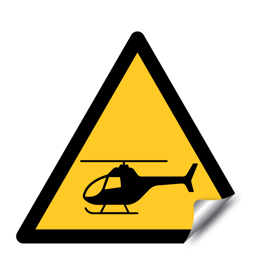 Avertissement danger d’hélicoptère